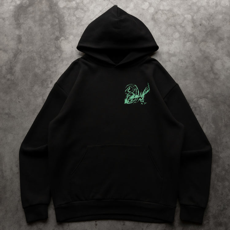 MOONBREON HOODIE BLACK