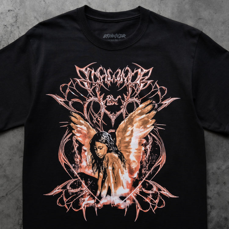 ANGEL GIRL TEE BLACK