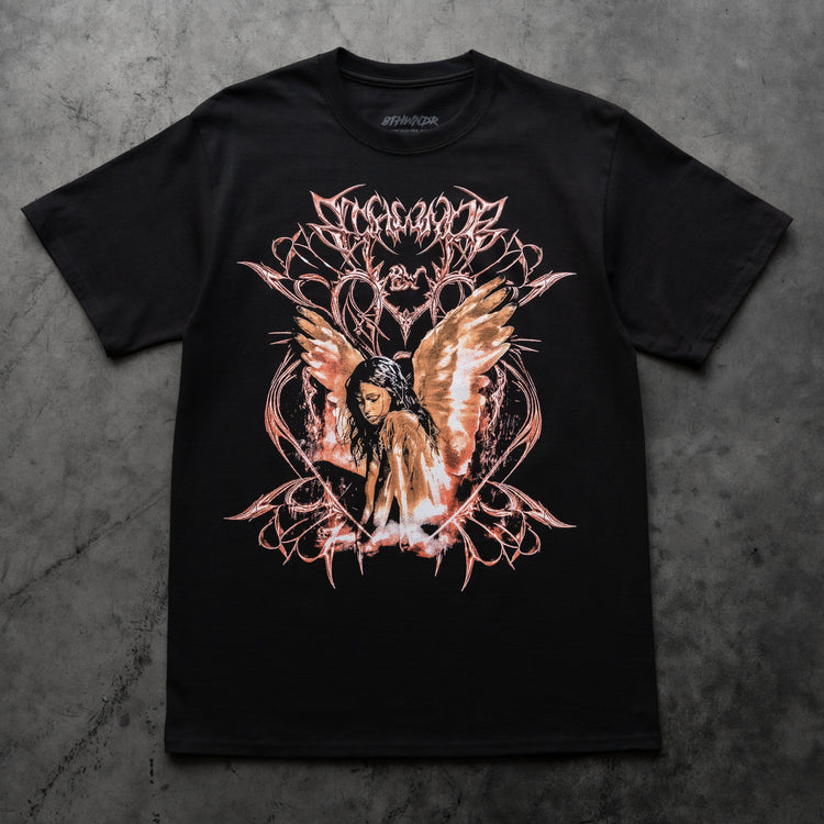 ANGEL GIRL TEE BLACK