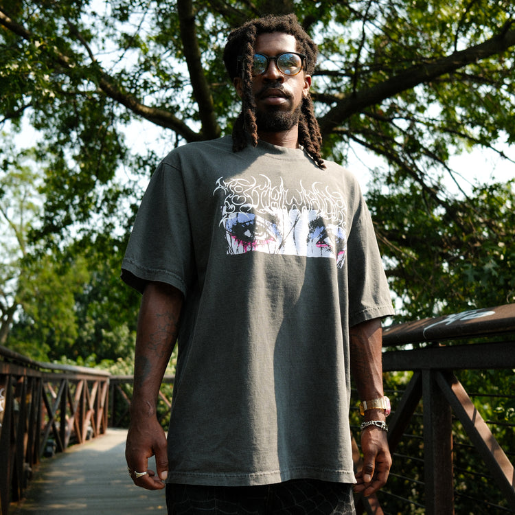WEEPING EYES TEE VINTAGE BLACK