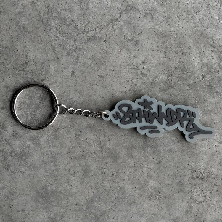 GRAFFITI KEYCHAIN GREY/BLACK