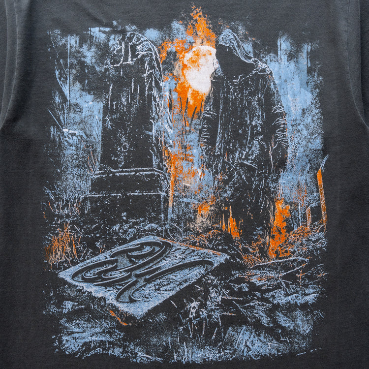 GRAVE WATCHER TEE VINTAGE BLACK