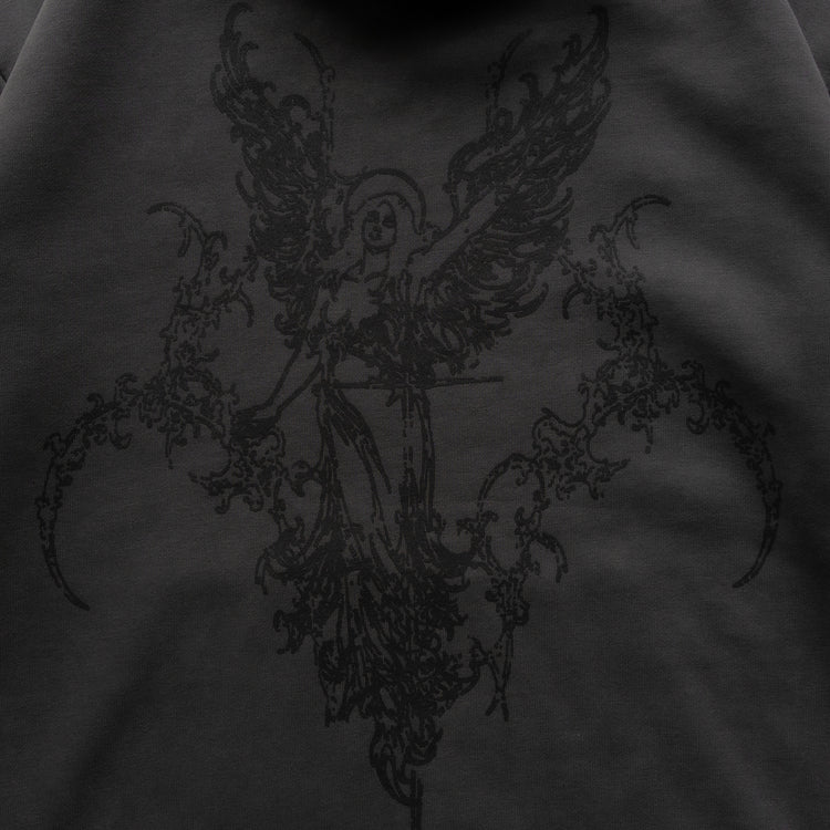 SIGIL ANGEL HOODIE VINTAGE BLACK