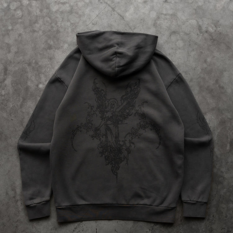 SIGIL ANGEL HOODIE VINTAGE BLACK