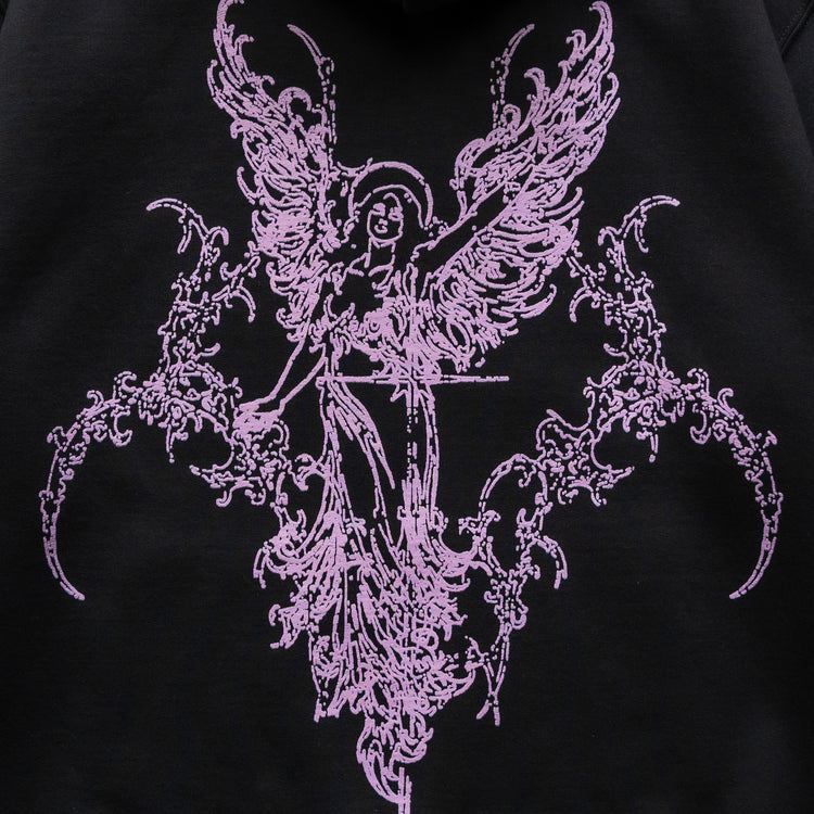 SIGIL ANGEL HOODIE BLACK