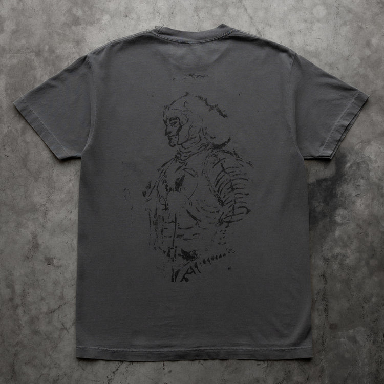 SKELETON KNIGHT TEE VINTAGE BLACK