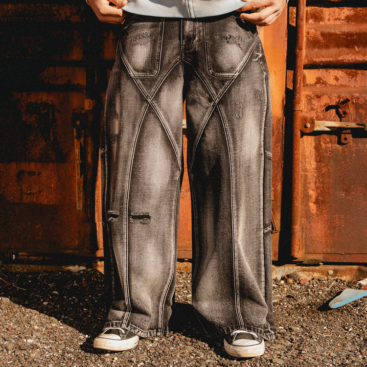 OBSIDIAN BAGGY JEANS BLACK