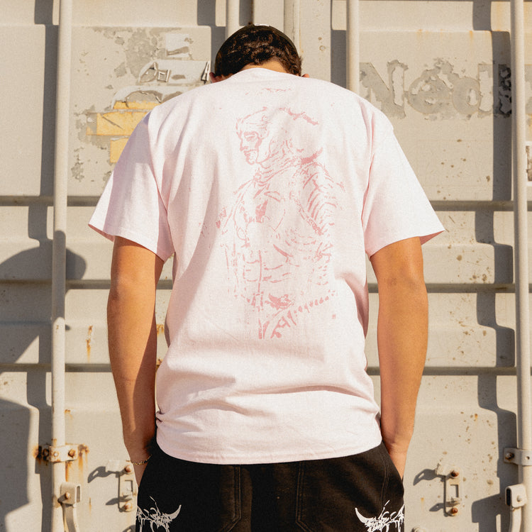 SKELETON KNIGHT TEE PINK