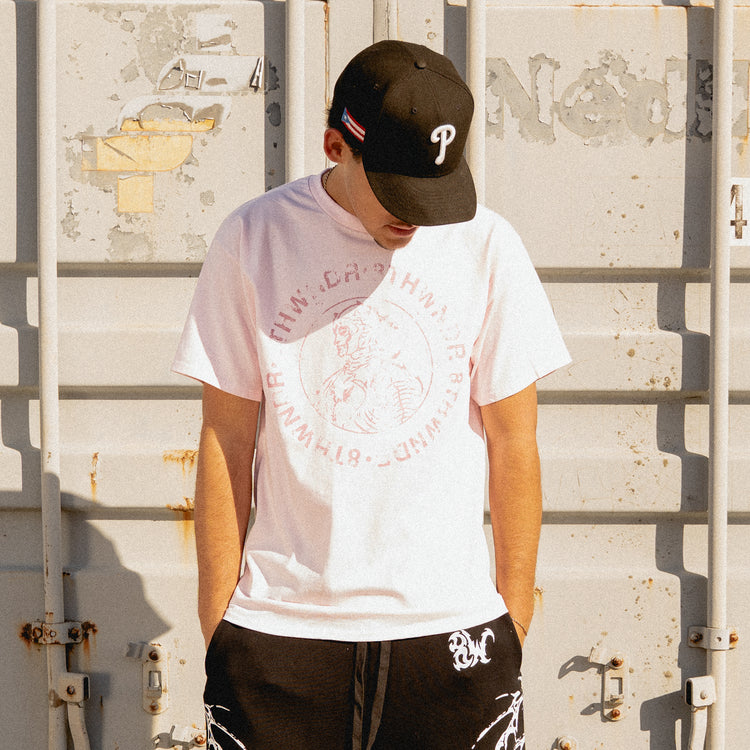 SKELETON KNIGHT TEE PINK