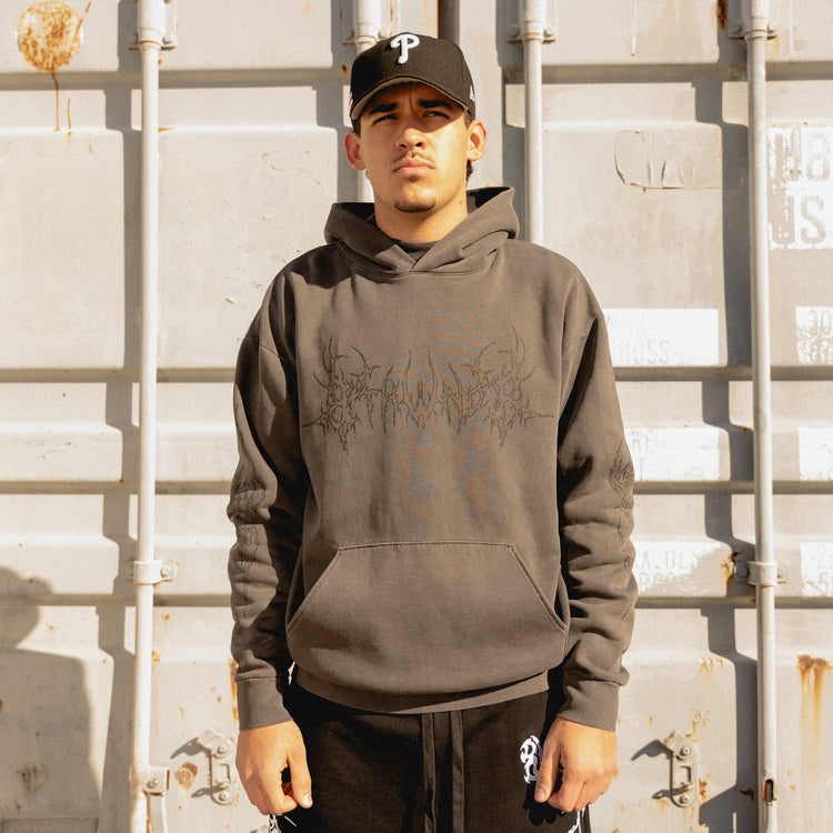 SIGIL ANGEL HOODIE VINTAGE BLACK