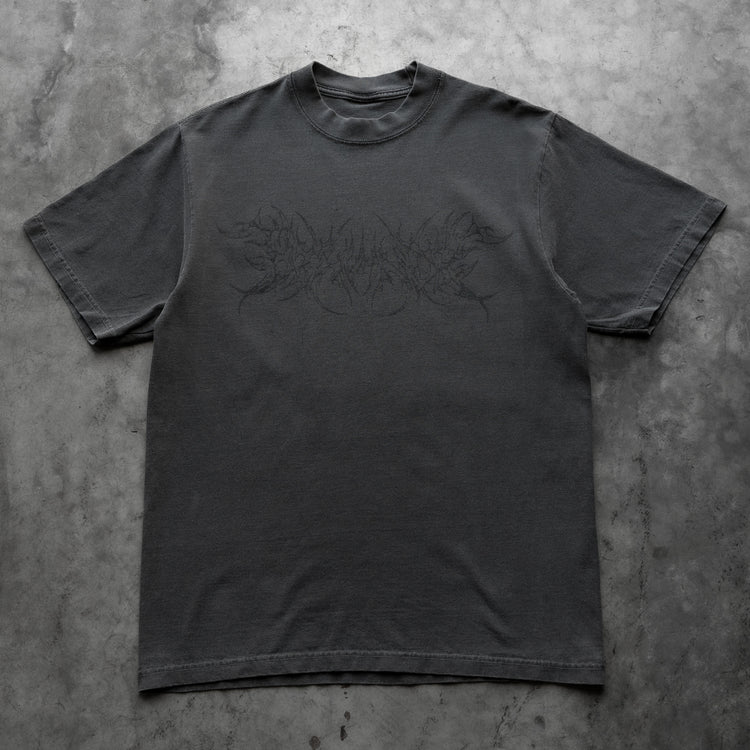 WEB CROSS TEE VINTAGE BLACK