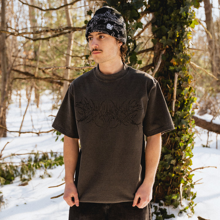 WEB CROSS TEE VINTAGE BLACK