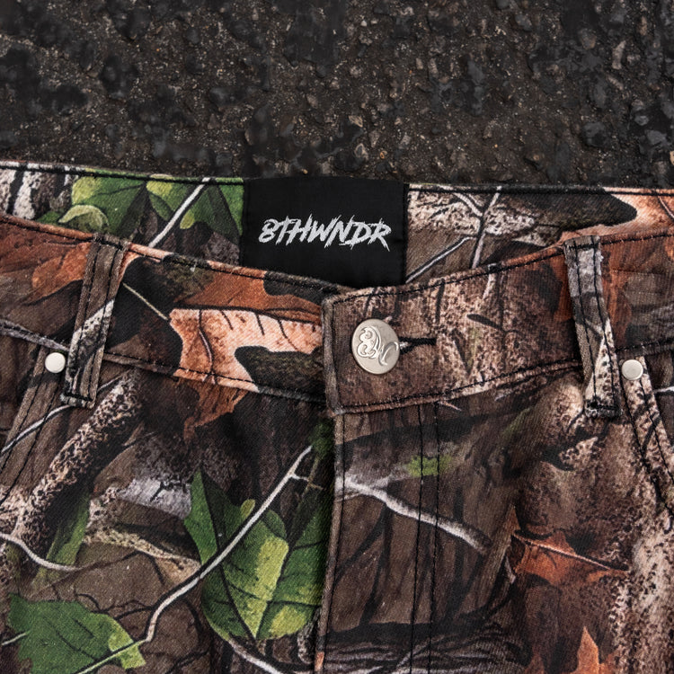 8W FOREST CAMO BAGGY JEANS