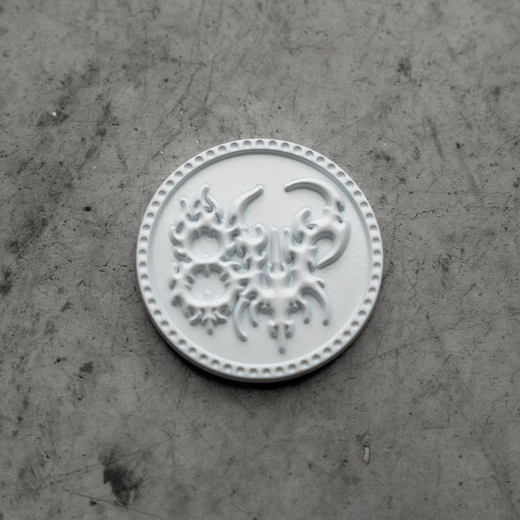 8W COIN WHITE