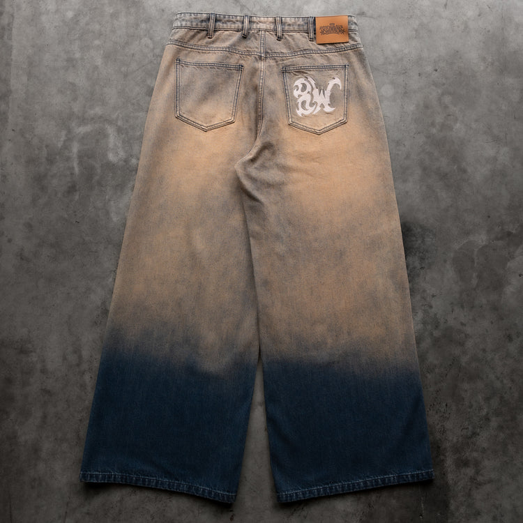 8W MUD WASH BAGGY JEANS