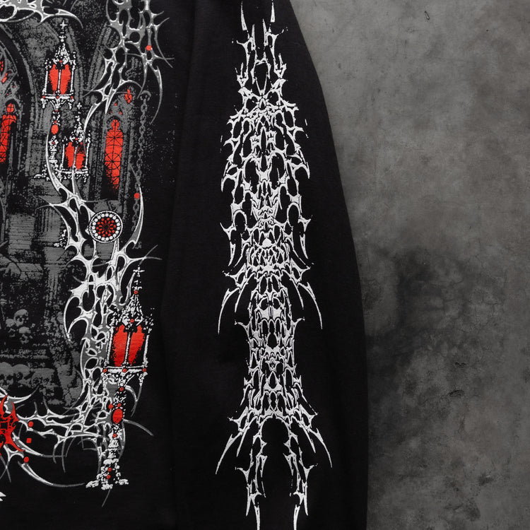 HOLLOW CHAPEL L/S TEE BLACK