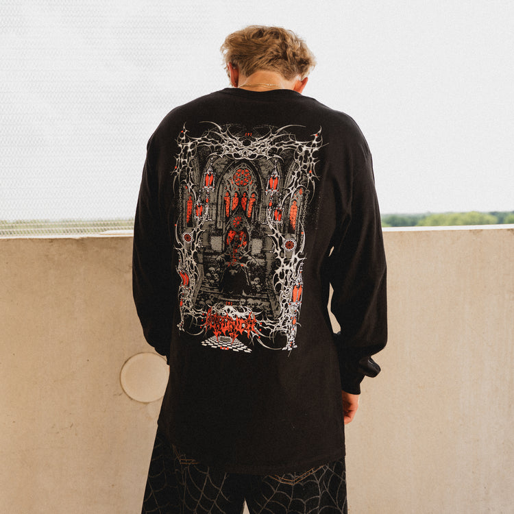 HOLLOW CHAPEL L/S TEE BLACK