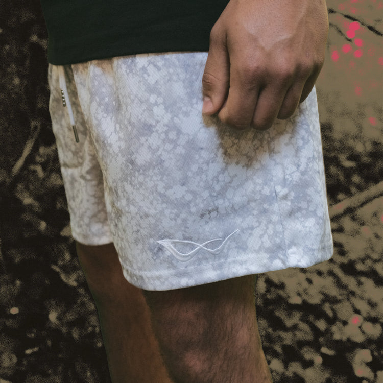ATHLETICS MESH SHORTS MARBLE