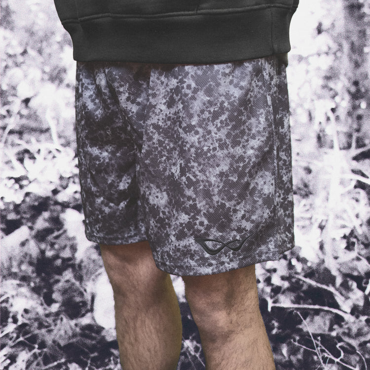 ATHLETICS MESH SHORTS GRANITE