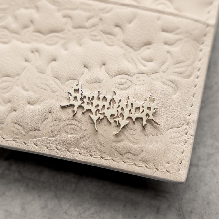 BARBED WIRE CARDHOLDER WHITE