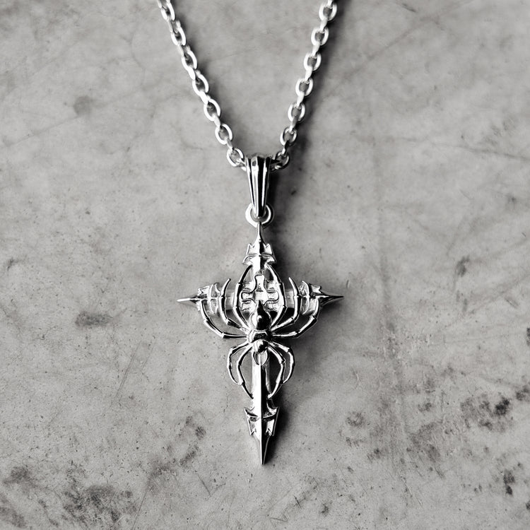 SPIDER CROSS NECKLACE