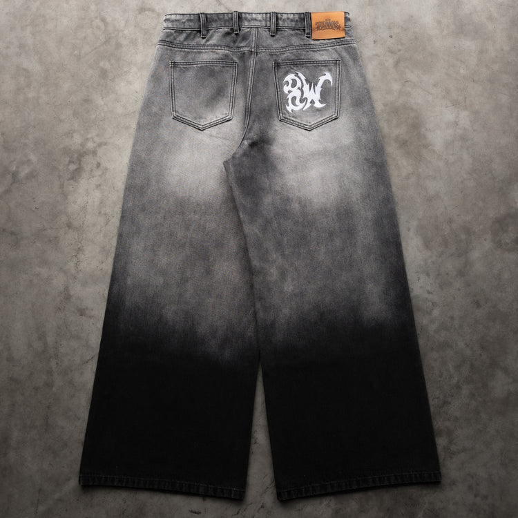 8W GREYSCALE BAGGY JEANS