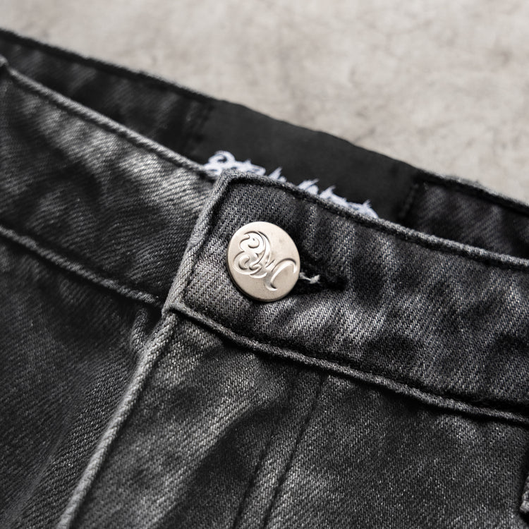 8W GREYSCALE BAGGY JEANS