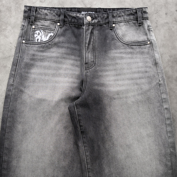 8W GREYSCALE BAGGY JEANS