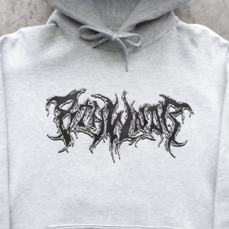 PLAGUE LOGO HOODIE ASH