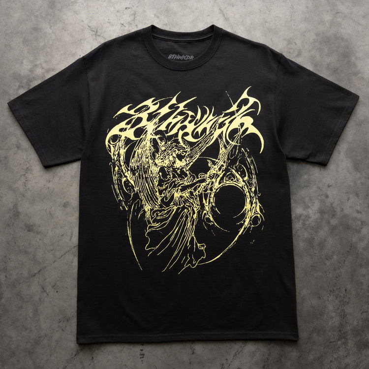 WINGED ANGEL TEE BLACK