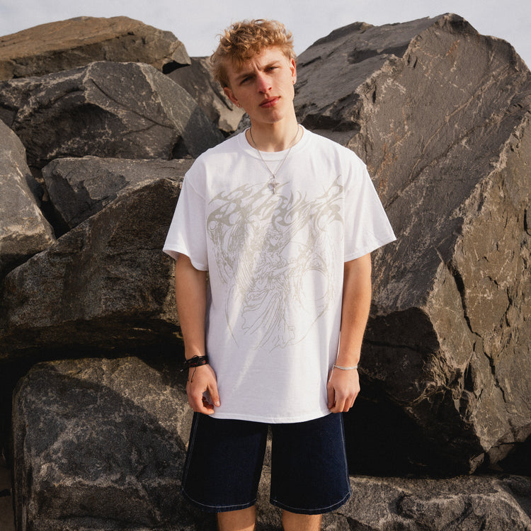 WINGED ANGEL TEE WHITE