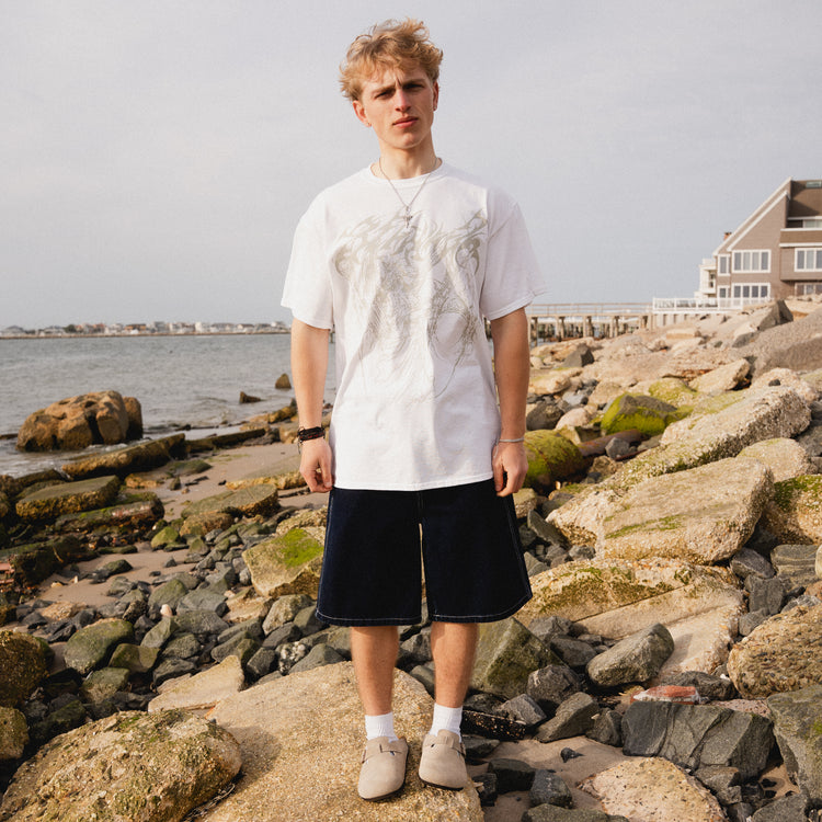 WINGED ANGEL TEE WHITE