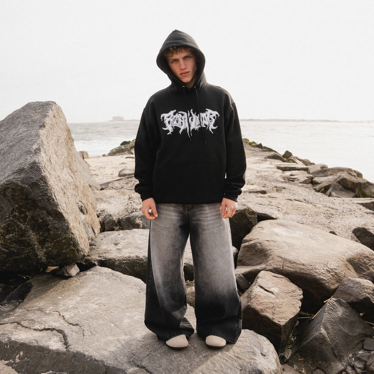 PLAGUE LOGO HOODIE BLACK