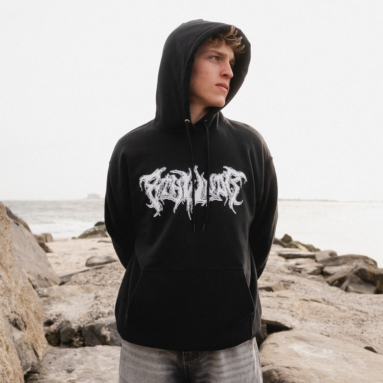 PLAGUE LOGO HOODIE BLACK