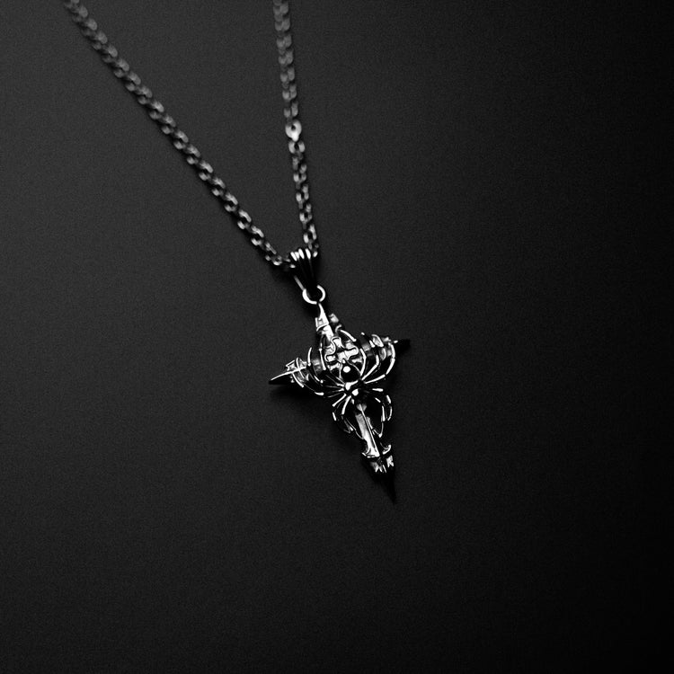 SPIDER CROSS NECKLACE