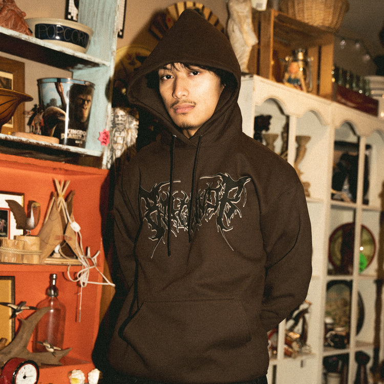 SPIKE HOODIE BROWN
