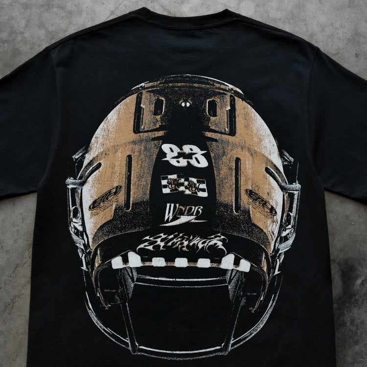 SKULL HELMET TEE BLACK