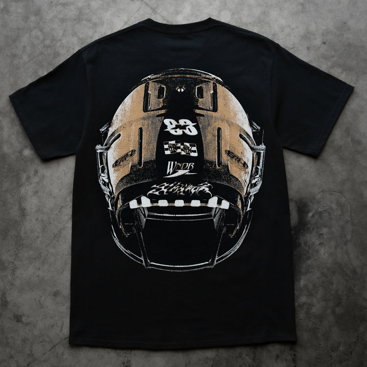 SKULL HELMET TEE BLACK