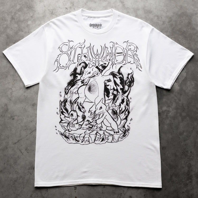 FLAMES TEE WHITE