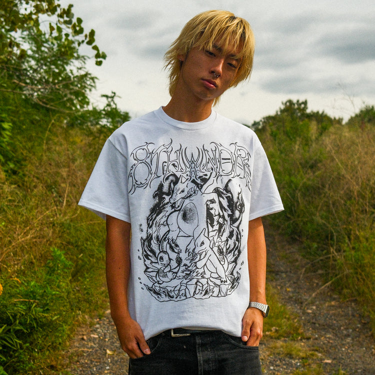 FLAMES TEE WHITE