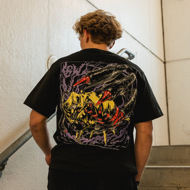 DISTORTION TEE BLACK