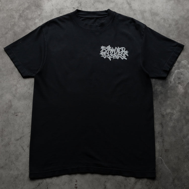 9 YEAR GRAFFITI TEE BLACK