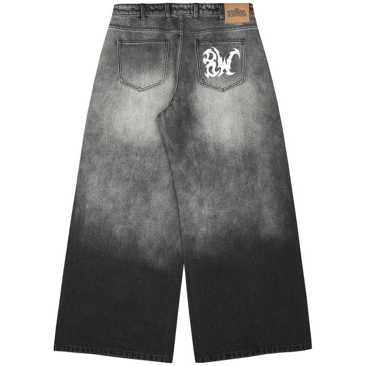 8W GREYSCALE BAGGY JEANS