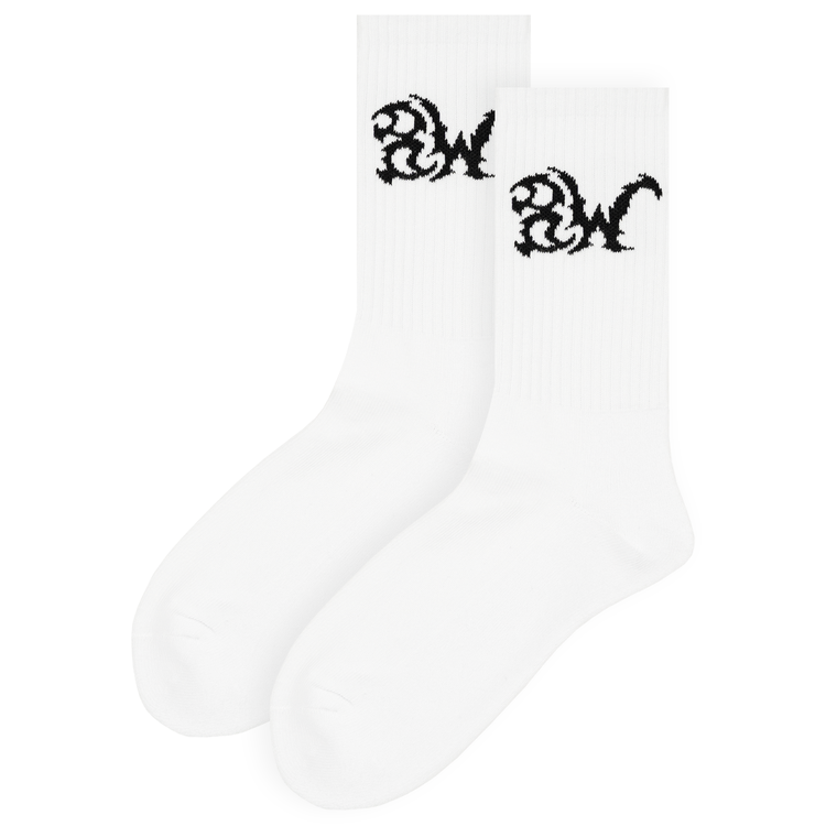 8W SOCKS WHITE