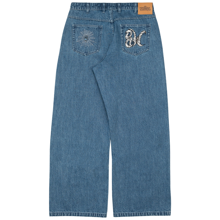 8W SPIDER BAGGY JEANS BLUE