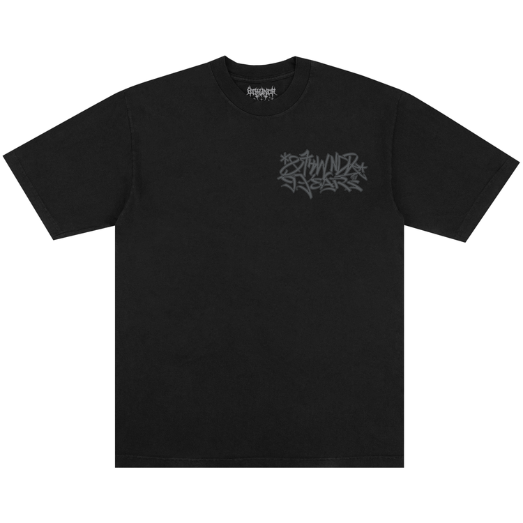 9 YEAR GRAFFITI TEE BLACK