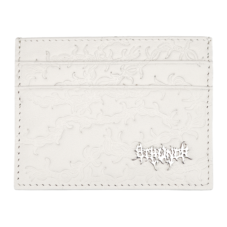 BARBED WIRE CARDHOLDER WHITE