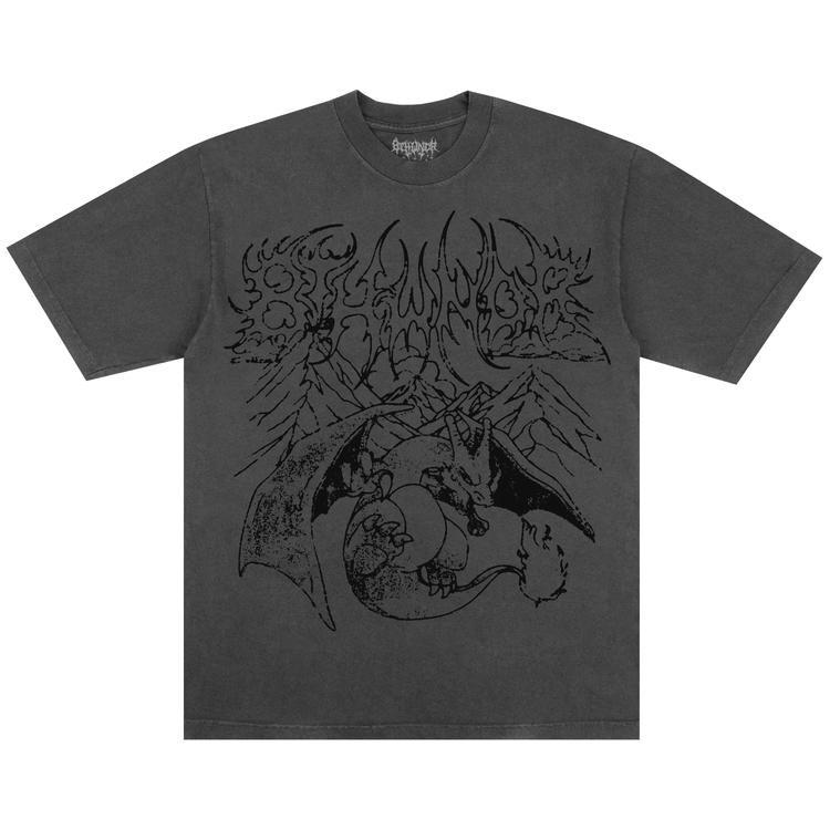 DARKNESS ABLAZE TEE VINTAGE BLACK