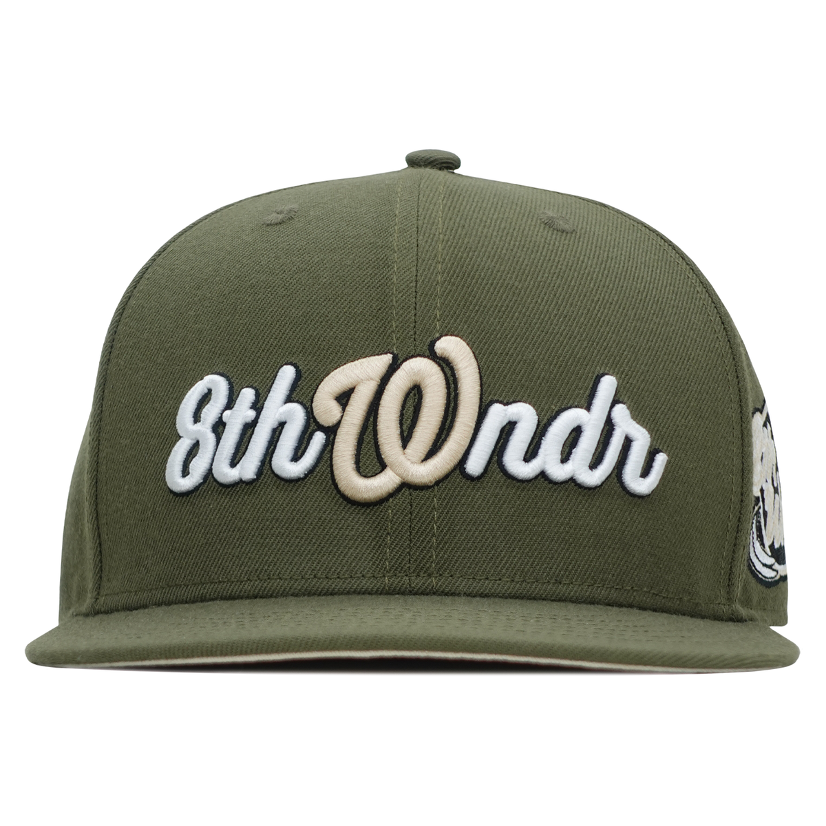 FITTED HAT OLIVE / CREAM