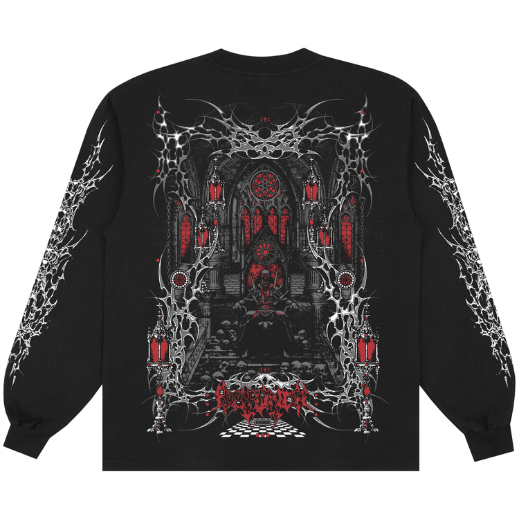 HOLLOW CHAPEL L/S TEE BLACK